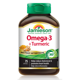 Jamieson Omega 3+Turmeric Softgels 75`S